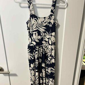 J.O & Co Soft Blue Tropical Jumpsuit